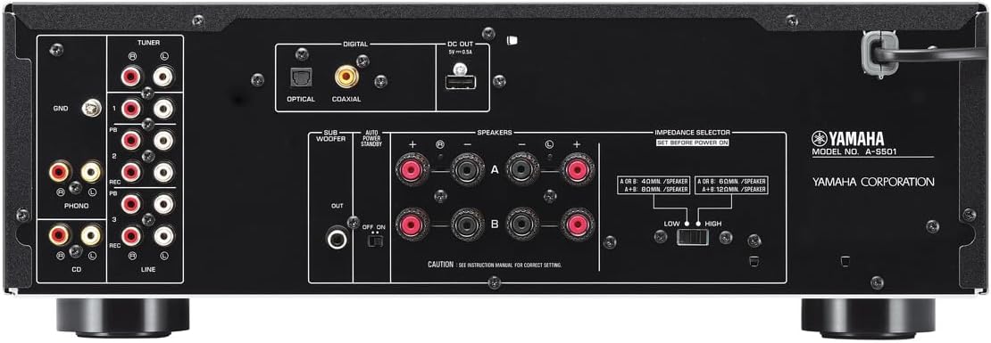 Yamaha A - S501BL Integrated Amplifier & CDC - 3.4 6 - Disc CD Changer (Bundle) - electronicsexpo.com - Home Theater Systems & Packages