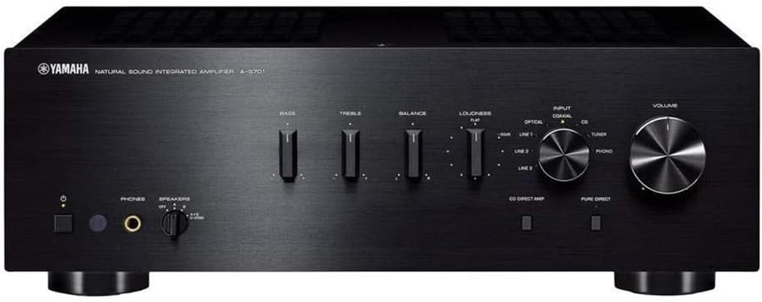 Yamaha A - S701BL Natural Sound Integrated Amplifier & CDC - 3.4 Six - Disc CD Changer (Bundle) - electronicsexpo.com - Home Theater Systems & Packages