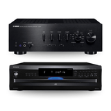 Yamaha A-S801BL Integrated Amp & CDC-3.4 Premium 6-Disc CD Changer (Bundle) - electronicsexpo.com-Home Theater Systems & Packages