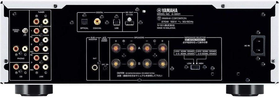 Yamaha A-S801BL Integrated Amp & CDC-3.4 Premium 6-Disc CD Changer (Bundle) - electronicsexpo.com-Home Theater Systems & Packages