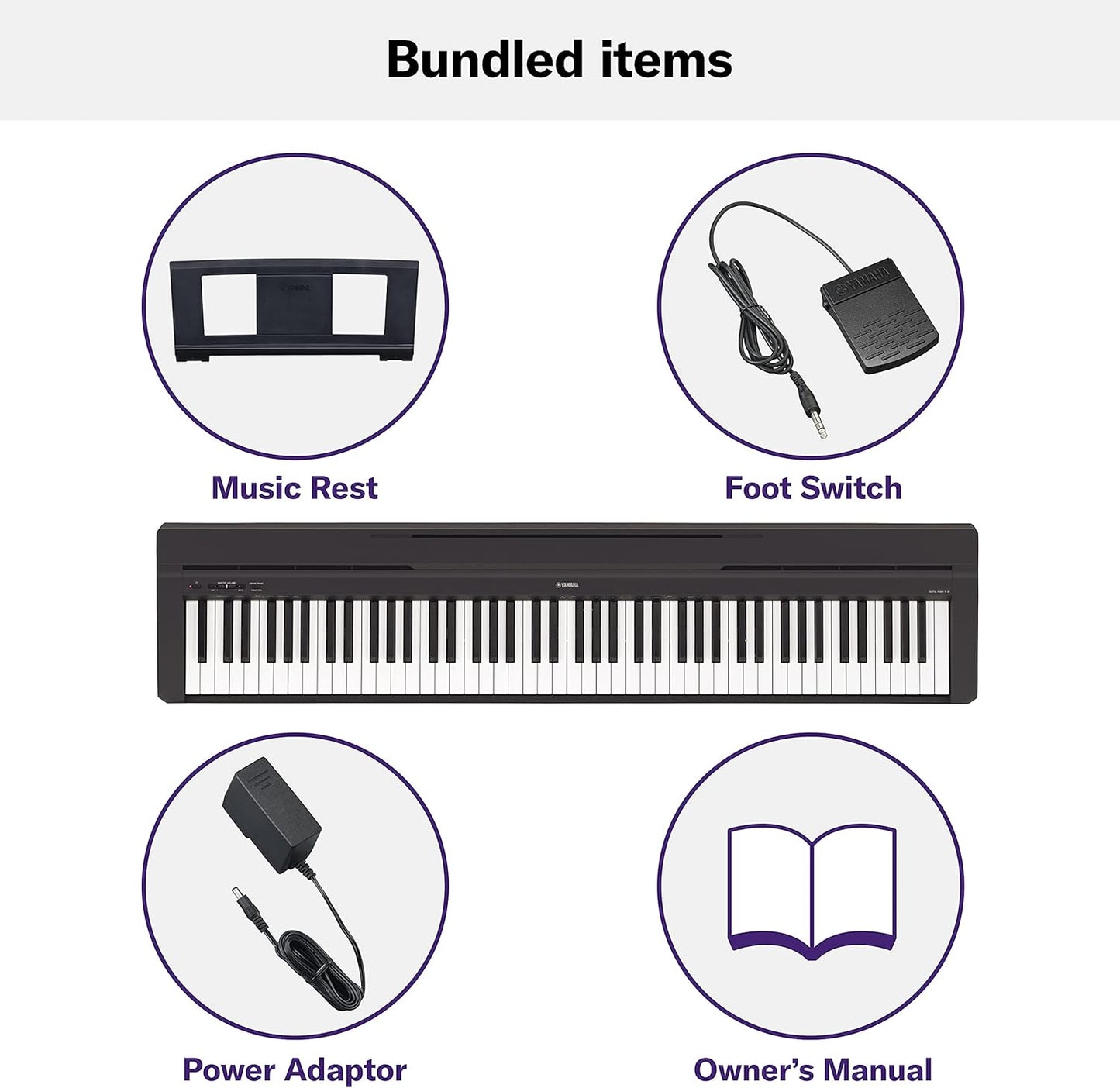 Yamaha P45 88-Key Weighted Digital Piano - electronicsexpo.com-Digital Pianos