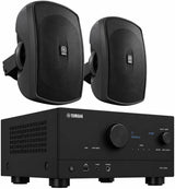 Yamaha RX-V4A 5.2-Channel AV Receiver with MusicCast with Yamaha NS-AW390BL Outdoor Speakers (Bundle) - electronicsexpo.com-Outdoor Speakers