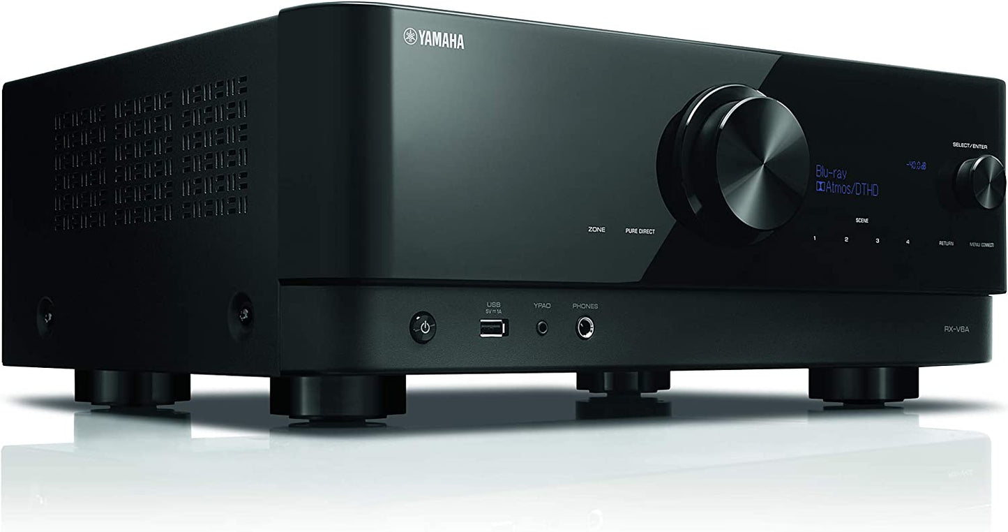 Yamaha RX - V6A 7.2 Channel 8K Home Theater AV Receiver (Open Box) - electronicsexpo.com - Home Theater Receivers