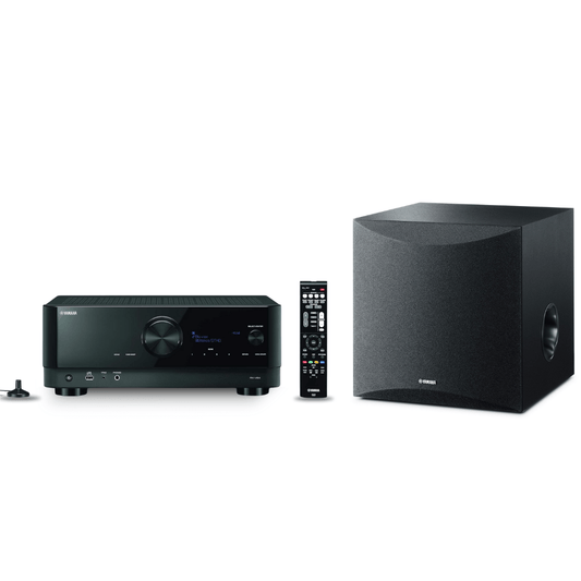 Yamaha RX - V6A 7.2 - Channel AV Receiver with MusicCast & 10" 100W Powered Subwoofer Bundle - Enhance Your Home Theater Experience - electronicsexpo.com - Home Theater Systems & Packages
