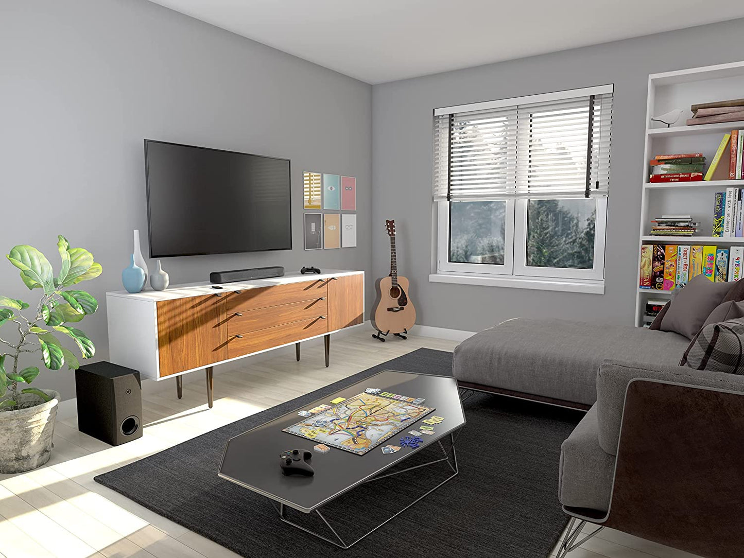 Yamaha SR - C30A Compact Sound Bar with Wireless Subwoofer and Bluetooth (Black) - electronicsexpo.com - Soundbars