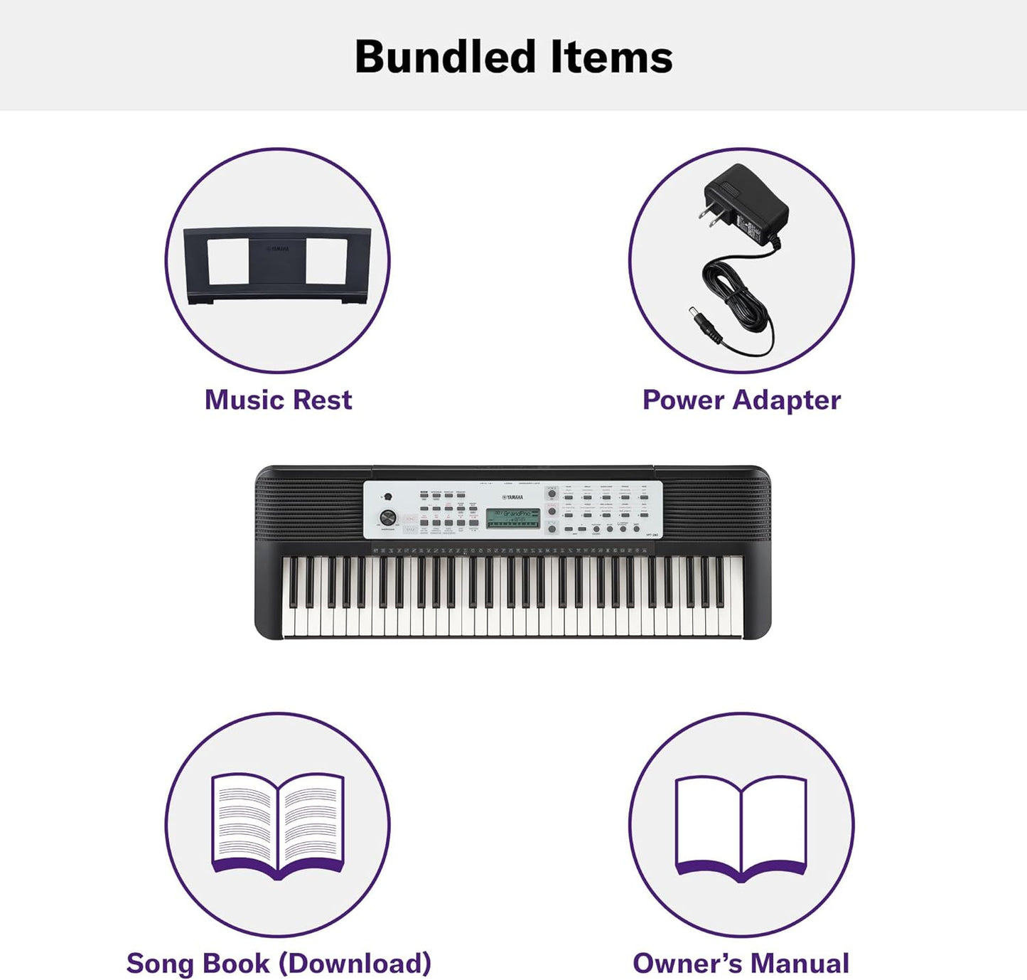 Yamaha YPT - 280 61 - Key Portable Keyboard - electronicsexpo.com - Keyboards