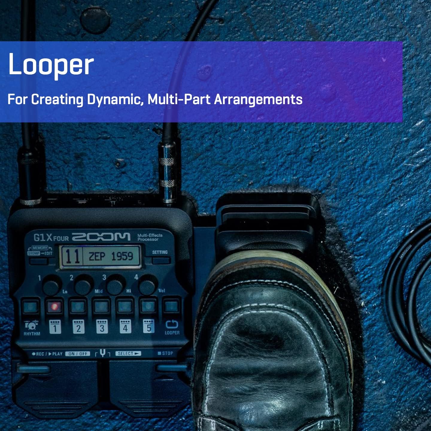 Zoom G1X FOUR Guitar Multi - Effects Processor with Expression Pedal, With 70+ Built - in Effects & Amp - electronicsexpo.com - Guitar Pedals & Effects
