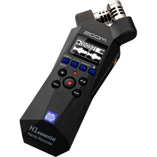 Zoom H1essential 2 - Track 32 - Bit Float Portable Audio Recorder - electronicsexpo.com - Microphones