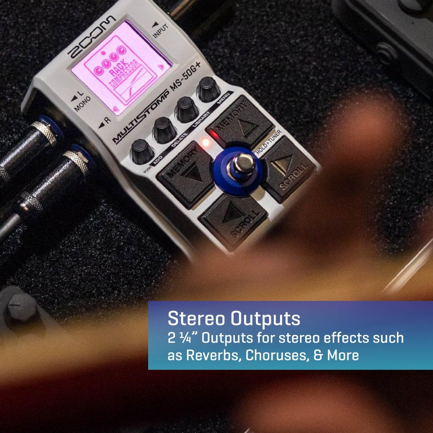 Zoom MS - 50G+ MultiStomp Guitar Effects Pedal - electronicsexpo.com - Guitar Pedals & Effects