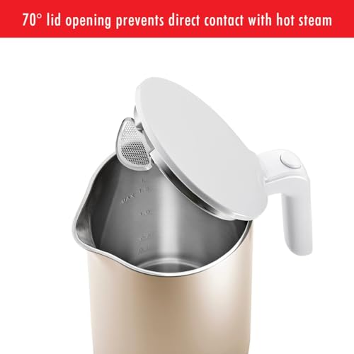 ZWILLING Enfinigy 1.56 - qt Cool Touch Electric Kettle Pro, Cordless Tea Kettle, Gold - electronicsexpo.com - Electric Kettles