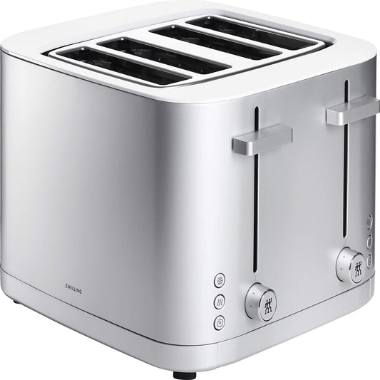 ZWILLING Enfinigy 4 Slice Toaster with Extra Wide 1.5" Slots for Bagels + 7 Toast Settings - electronicsexpo.com - Toasters