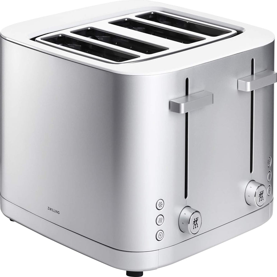 ZWILLING Enfinigy 4 Slice Toaster with Extra Wide 1.5" Slots for Bagels + 7 Toast Settings - electronicsexpo.com - Toasters