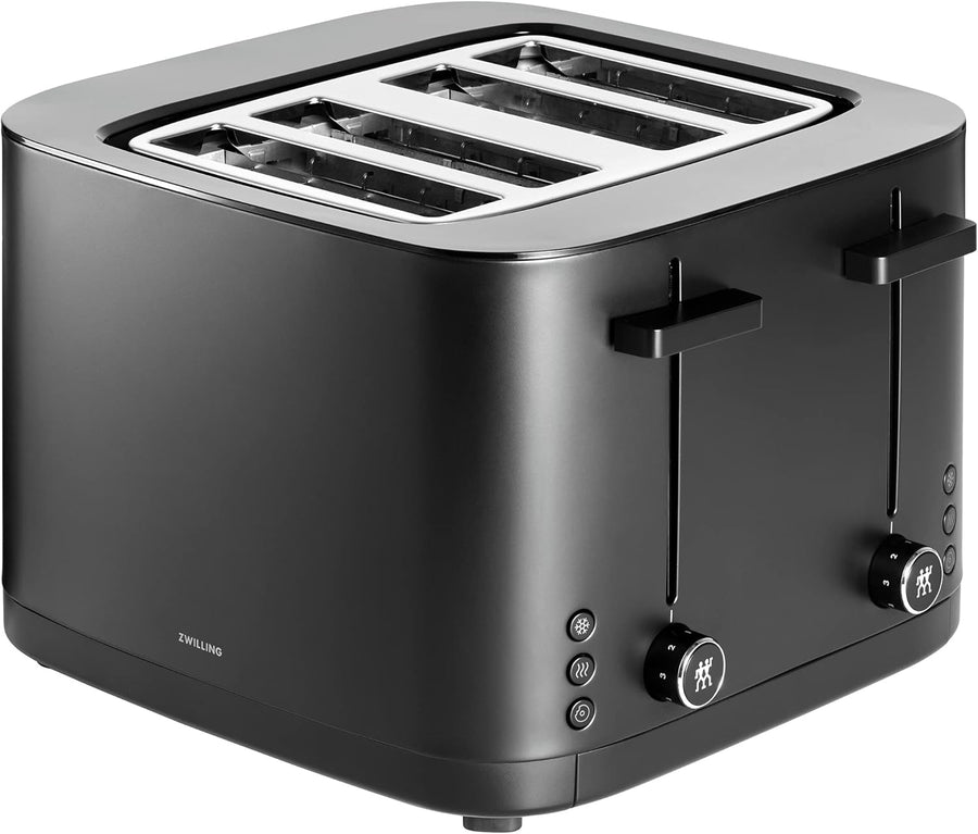 ZWILLING Enfinigy 4 Slice Toaster with Extra Wide 1.5" Slots for Bagels + 7 Toast Settings - electronicsexpo.com - Toasters