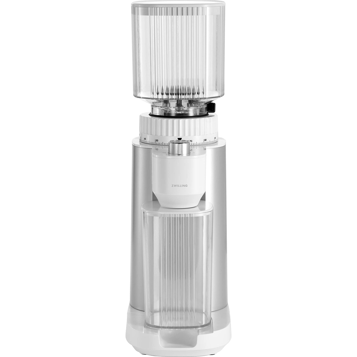 ZWILLING Enfinigy Burr Coffee Grinder Electric, 140 Coffee Grinding Options from Espresso to Drip Coffee (Silver) - electronicsexpo.com - Coffee Grinders