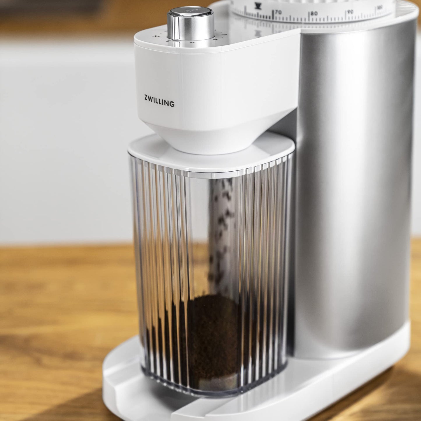 ZWILLING Enfinigy Burr Coffee Grinder Electric, 140 Coffee Grinding Options from Espresso to Drip Coffee (Silver) - electronicsexpo.com - Coffee Grinders