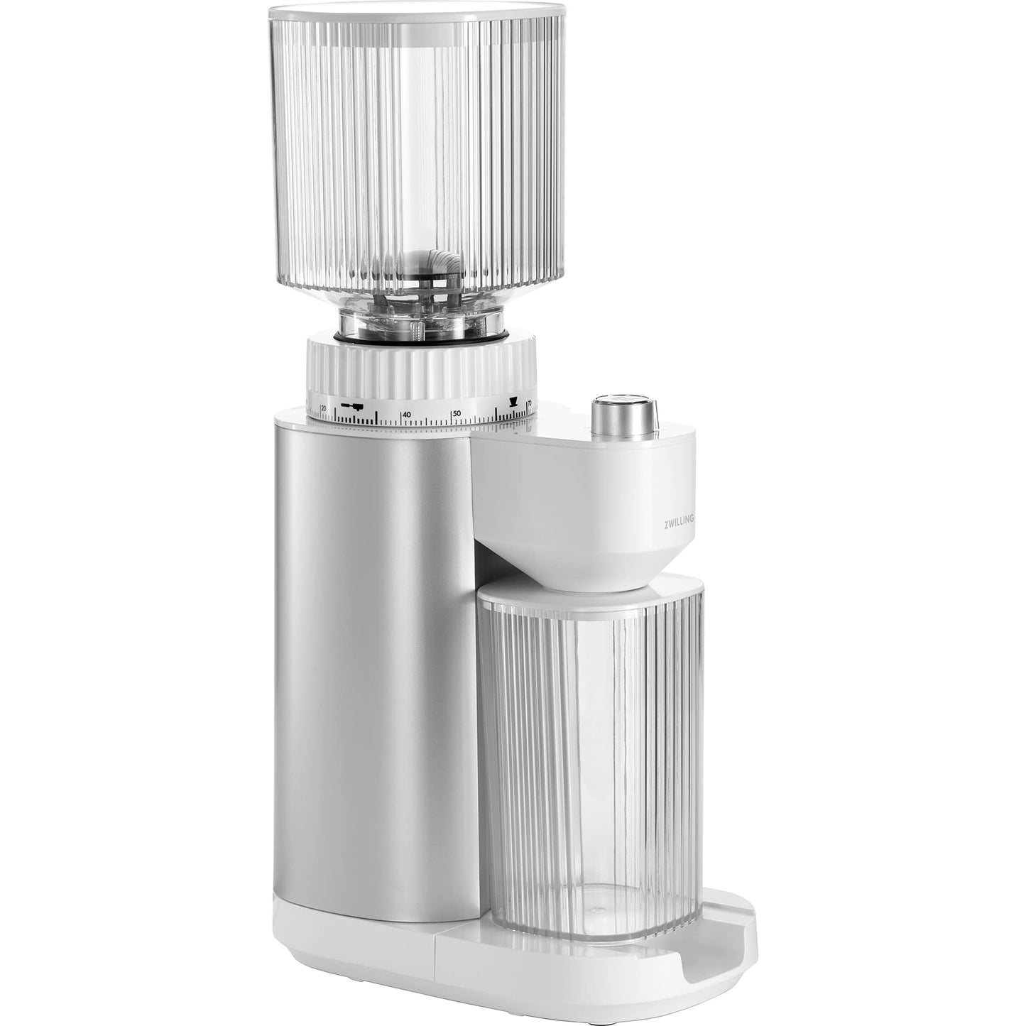 ZWILLING Enfinigy Burr Coffee Grinder Electric, 140 Coffee Grinding Options from Espresso to Drip Coffee (Silver) - electronicsexpo.com - Coffee Grinders