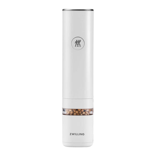 ZWILLING Enfinigy Electric Salt/Pepper Mill - White - electronicsexpo.com - Electric Grinders