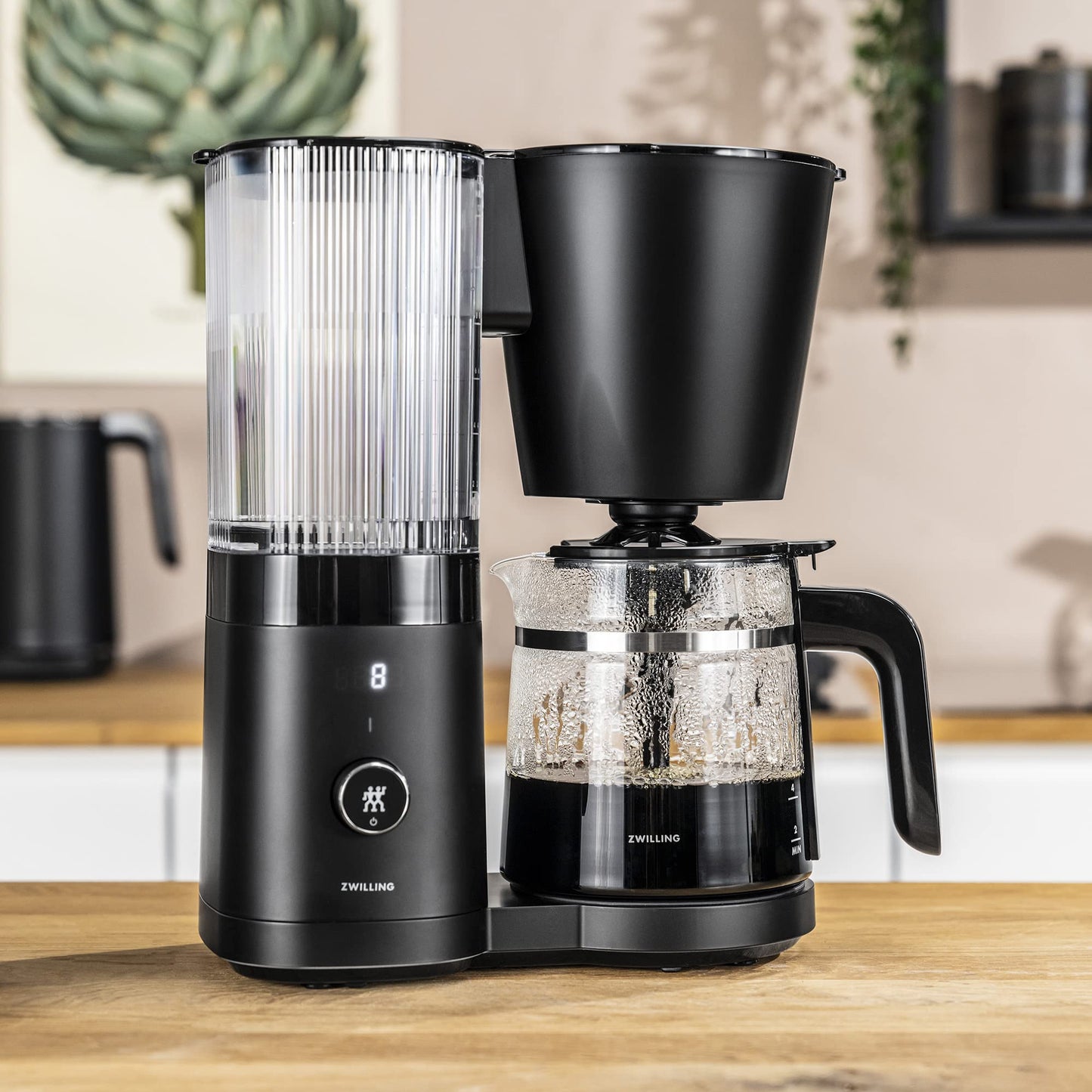 ZWILLING Enfinigy Glass Drip Coffee Maker 12 Cup, Awarded the SCA Golden Cup Standard, Black - electronicsexpo.com - Coffee Machines