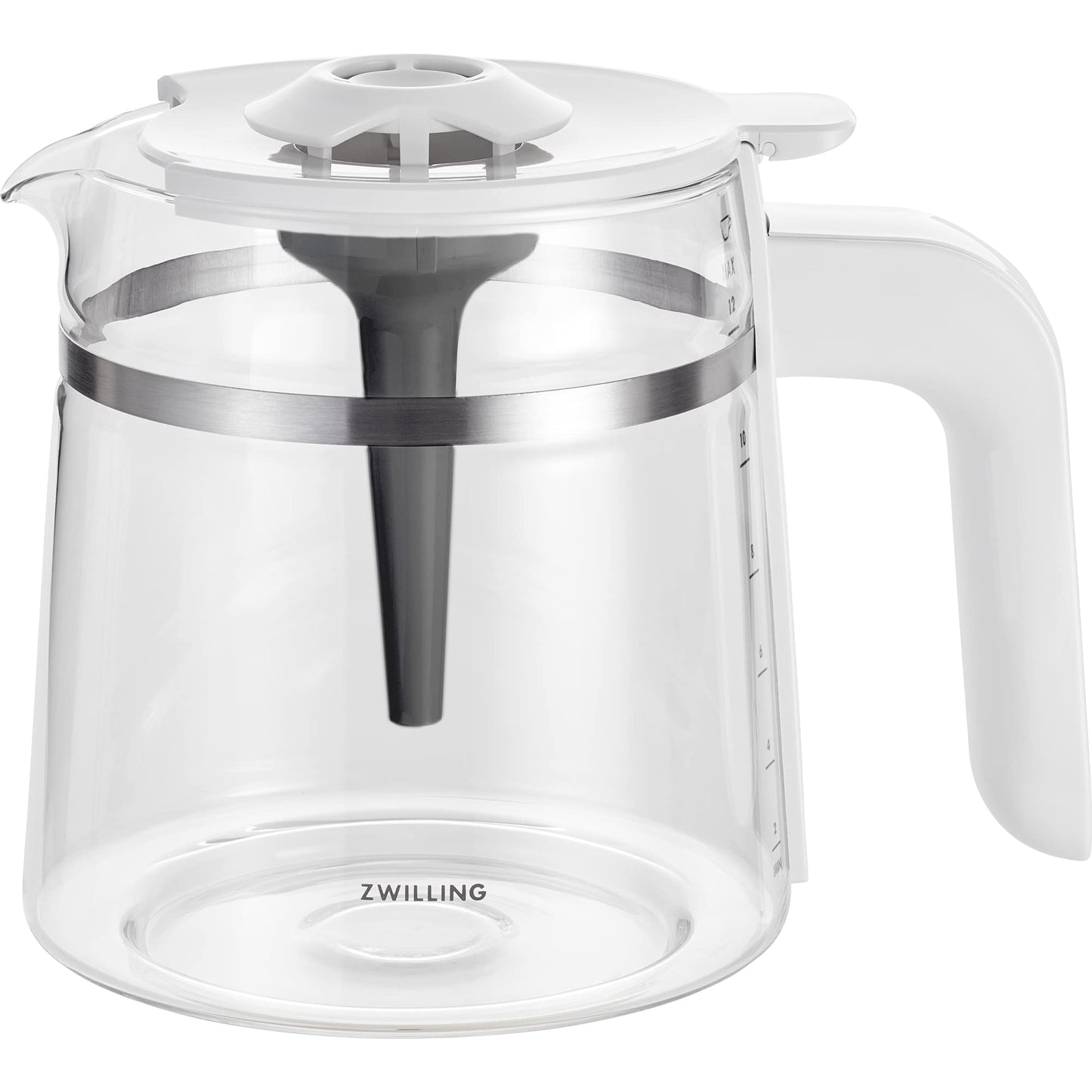 ZWILLING Enfinigy Glass Drip Coffee Maker 12 Cup, Awarded the SCA Golden Cup Standard, Silver - electronicsexpo.com - Coffee Machines