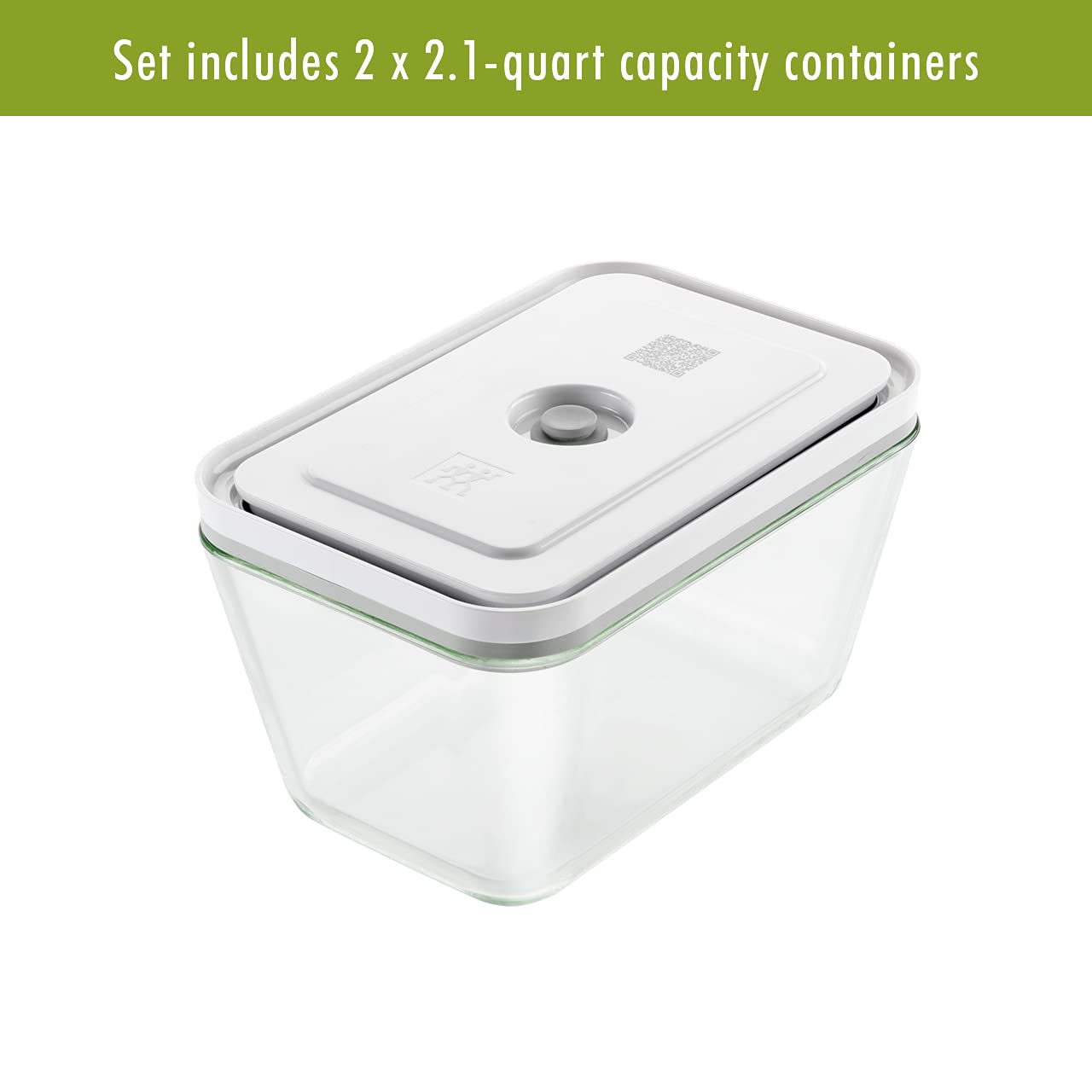 ZWILLING Fresh & Save 2 - pc Large Glass Airtight Food Storage Container, Meal Prep Container - electronicsexpo.com - Food Storage Containers