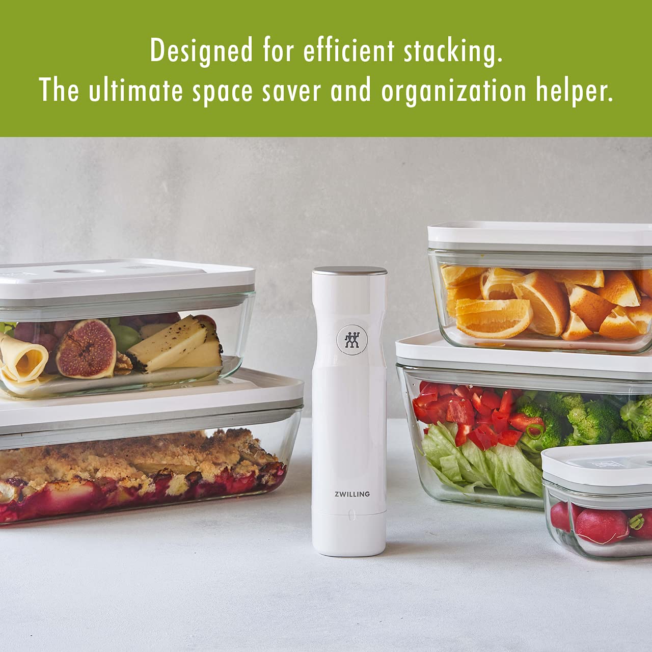 ZWILLING Fresh & Save 2 - pc Large Glass Airtight Food Storage Container, Meal Prep Container - electronicsexpo.com - Food Storage Containers