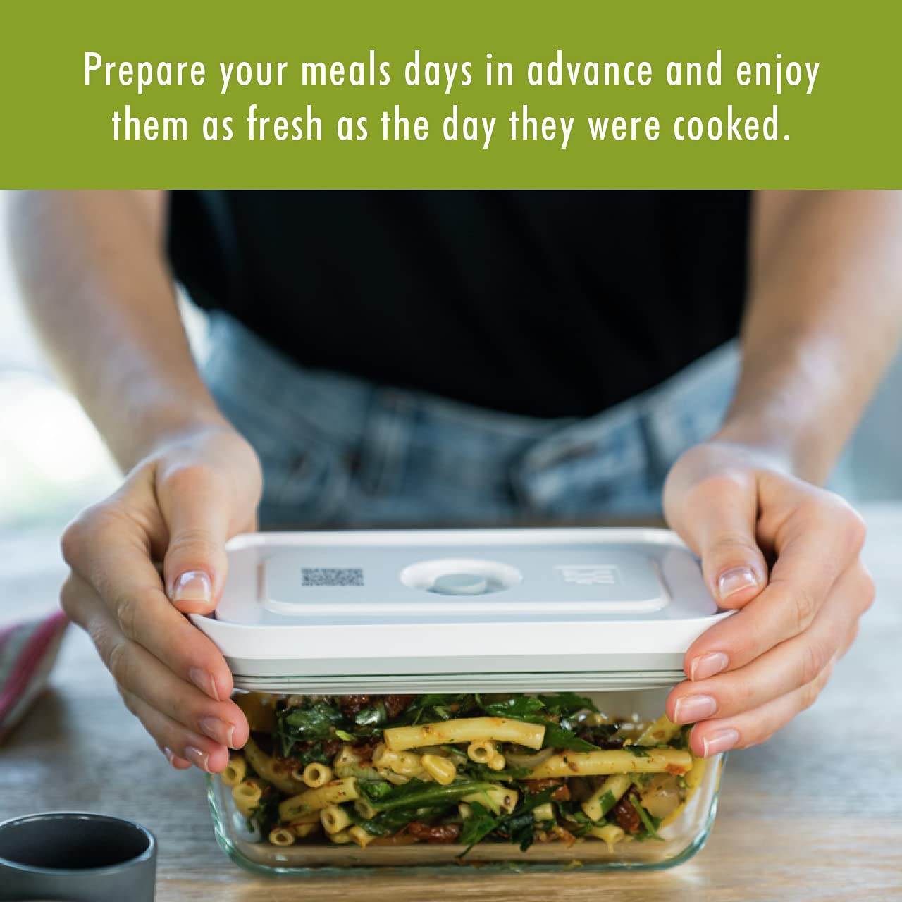 ZWILLING Fresh & Save 2 - Piece Medium Glass Vacuum Sealer Food Storage Container with Airtight Lids - electronicsexpo.com - Food Storage Containers