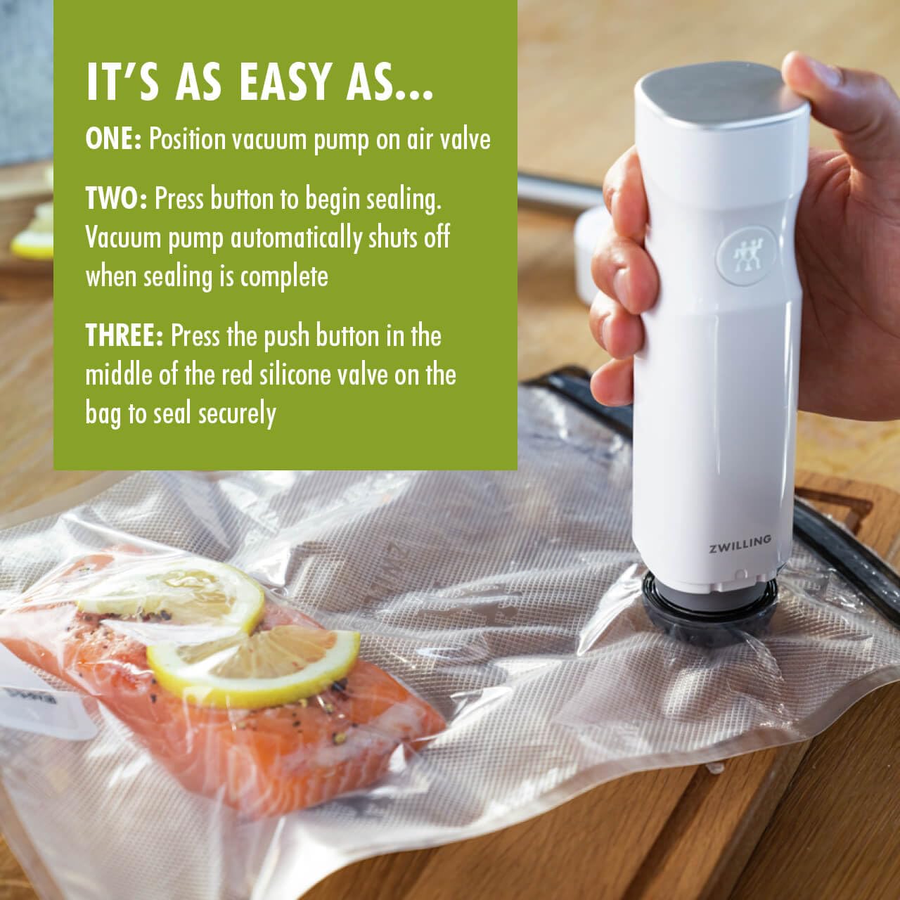 ZWILLING Fresh & Save 20 - pc Medium Vacuum Sealer Bags, Sous Vide Bags, Meal Prep - electronicsexpo.com - Food Storage Containers