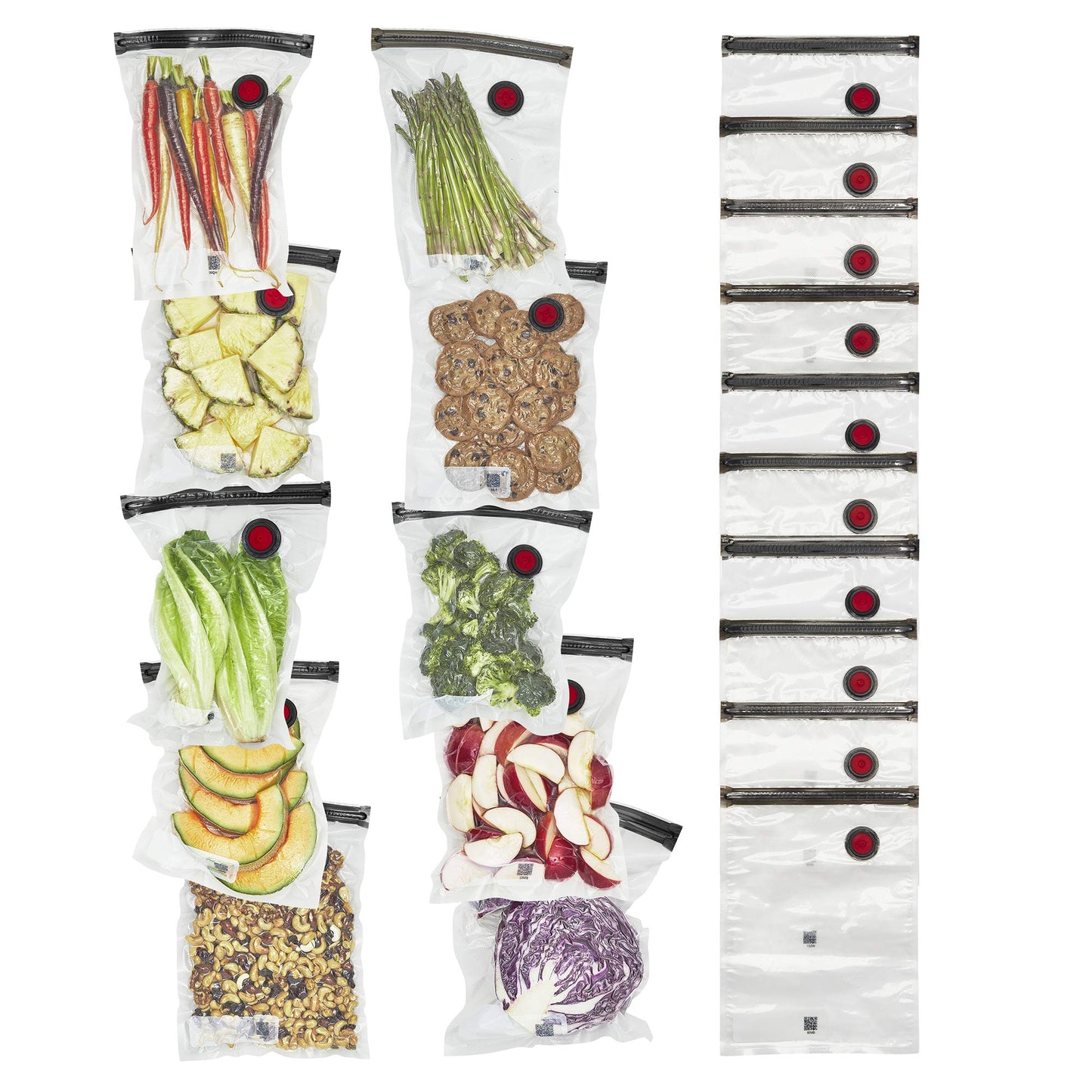 ZWILLING Fresh & Save 20 - pc Medium Vacuum Sealer Bags, Sous Vide Bags, Meal Prep - electronicsexpo.com - Food Storage Containers