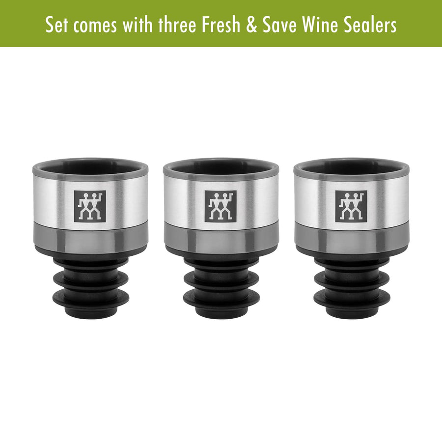 ZWILLING Fresh & Save 3 - pc Vacuum Wine Sealer (Set of 3) - electronicsexpo.com - Wine Sealers