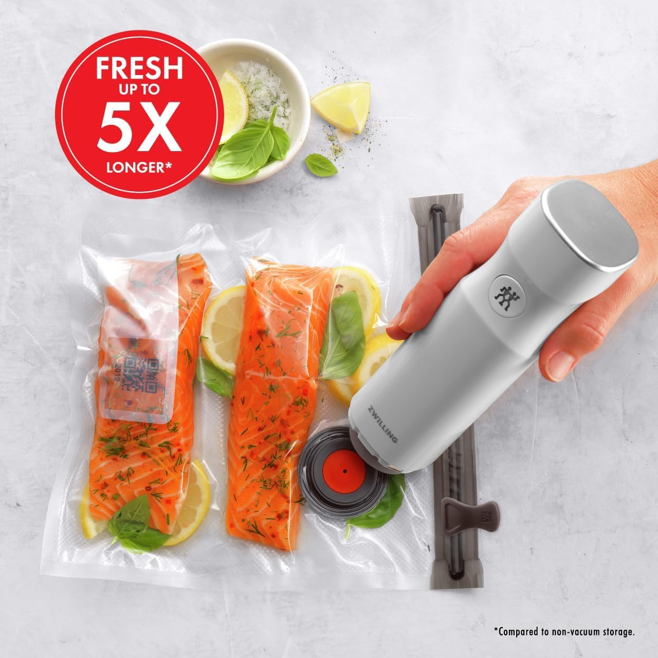 ZWILLING Fresh & Save Handheld Vacuum Sealer Machine for Easy Storage - electronicsexpo.com - Vacuum Sealers