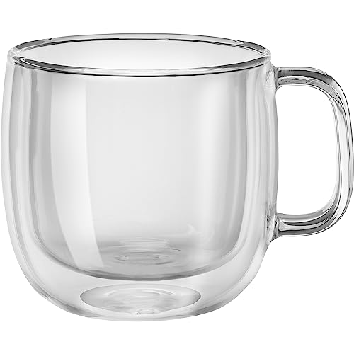 ZWILLING Sorrento Plus 2 - pc Double - Wall Glass Cappuccino Mug Set - electronicsexpo.com - Coffee Mugs