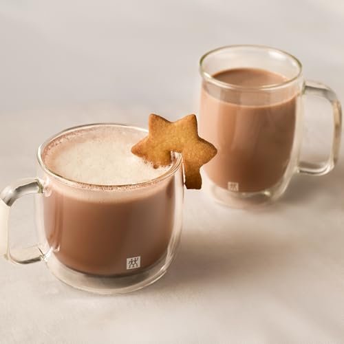 ZWILLING Sorrento Plus 2 - pc Double - Wall Glass Cappuccino Mug Set - electronicsexpo.com - Coffee Mugs