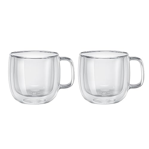 ZWILLING Sorrento Plus 2 - pc Double - Wall Glass Cappuccino Mug Set - electronicsexpo.com - Coffee Mugs
