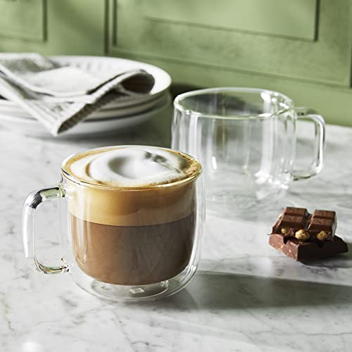 ZWILLING Sorrento Plus 2 - pc Double - Wall Glass Cappuccino Mug Set - electronicsexpo.com - Coffee Mugs