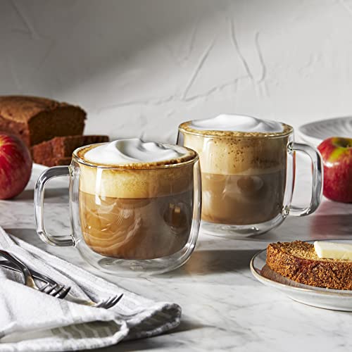 ZWILLING Sorrento Plus 2 - pc Double - Wall Glass Cappuccino Mug Set - electronicsexpo.com - Coffee Mugs