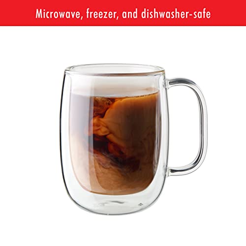 ZWILLING Sorrento Plus 2 - pc Double - Wall Glass Coffee Mug Set, 12 - oz, 355ml - electronicsexpo.com - Coffee Mugs
