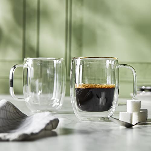ZWILLING Sorrento Plus 2 - pc Double - Wall Glass Double Espresso Mug Set - electronicsexpo.com - Coffee Mugs
