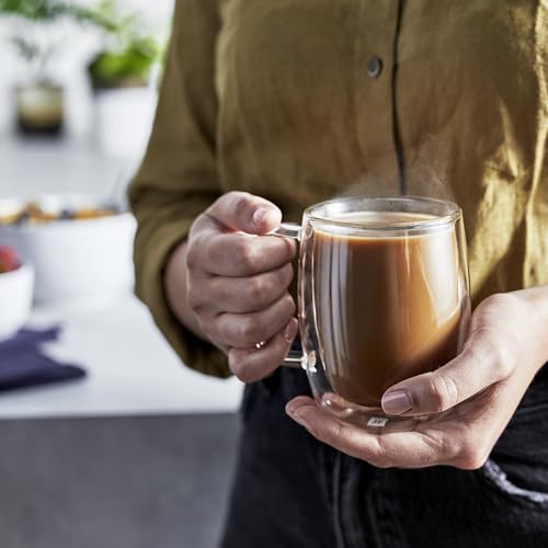 ZWILLING Sorrento Plus 2 - pc Double - Wall Glass Latte Mug Set, 15 - oz, 450ml - electronicsexpo.com - Coffee Mugs