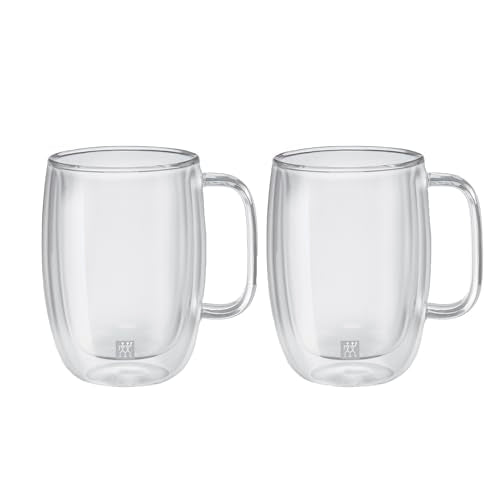 ZWILLING Sorrento Plus 2 - pc Double - Wall Glass Latte Mug Set, 15 - oz, 450ml - electronicsexpo.com - Coffee Mugs