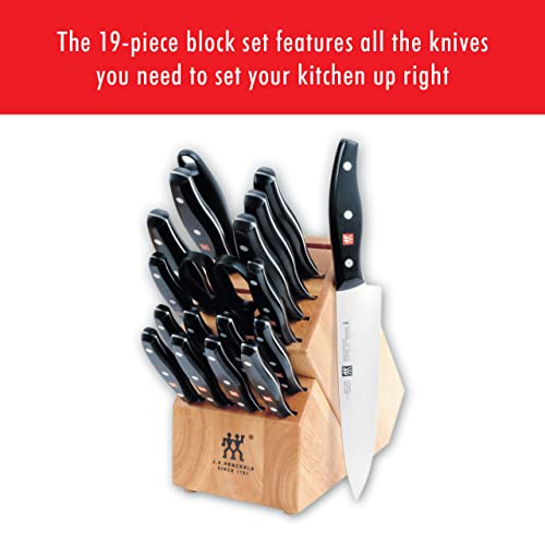 ZWILLING Twin Signature 19 - Piece German Knife Set with Block - electronicsexpo.com - Knife Blocks