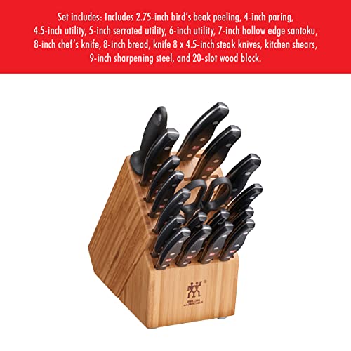ZWILLING Twin Signature 19 - Piece German Knife Set with Block - electronicsexpo.com - Knife Blocks