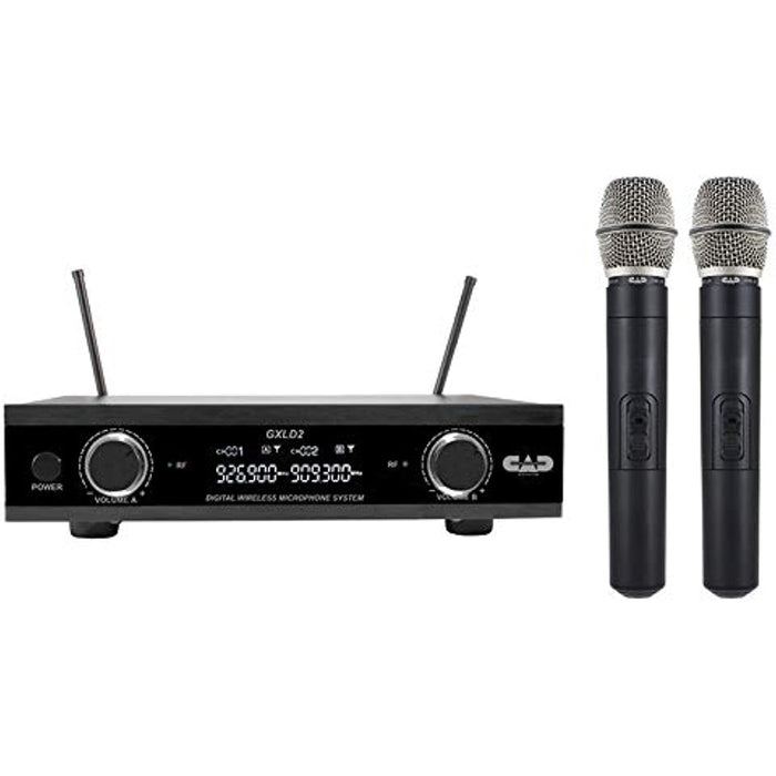 CAD Audio 2 GXLD2HHAI Digital Wireless Dual Handheld Microphone System with D38 Capsule