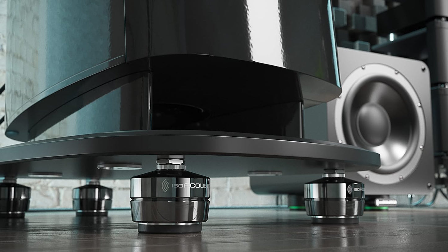 IsoAcoustics Gaia Series Isolation Feet for Speakers & Subwoofers (Gaia III, 70 lb max) ? Set of 4 - Misc - electronicsexpo.com