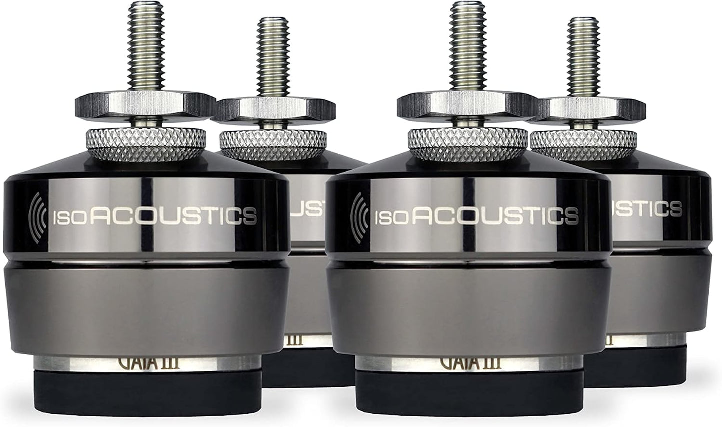 IsoAcoustics Gaia Series Isolation Feet for Speakers & Subwoofers (Gaia III, 70 lb max) ? Set of 4 - Misc - electronicsexpo.com