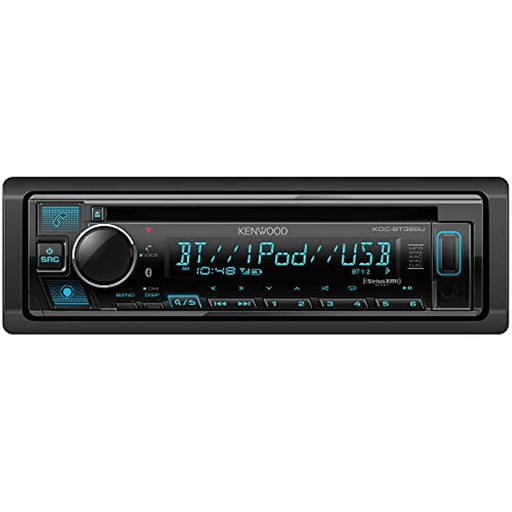 KENWOOD KDC-BT382U CD Car Stereo Receiver with Bluetooth, AM/FM Radio, Variable Color Display, Front High Power USB, Alexa Built in, and SiriusXM Ready -  - electronicsexpo.com