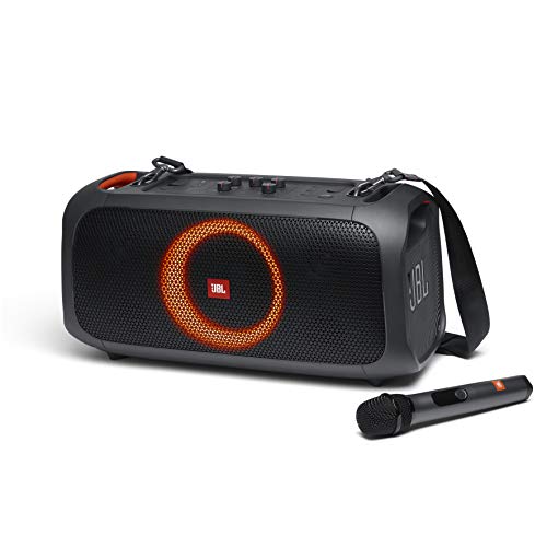 JBL Partybox On-The-Go - Portable Party Speaker with Built-in Lights and Wireless Mic