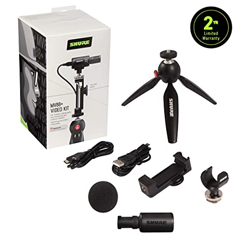Shure MV88+ Video Kit with Digital Stereo Condenser Microphone for Apple and Android - microphones - electronicsexpo.com