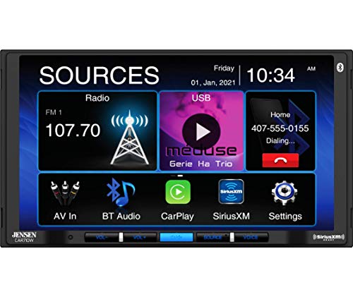 Jensen CAR710W Multimedia Receiver with Wireless Apple CarPlay/Android Auto - Car Stereo Receivers - electronicsexpo.com