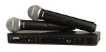 Shure BLX288/PG58 Wireless Microphone System for Two Performers with BLX88 Dual Channel Receiver and Two BLX2 Handheld Transmitters with PG58 Mic Capsules for Lead and Backup Vocals - H10 Band - Misc - electronicsexpo.com
