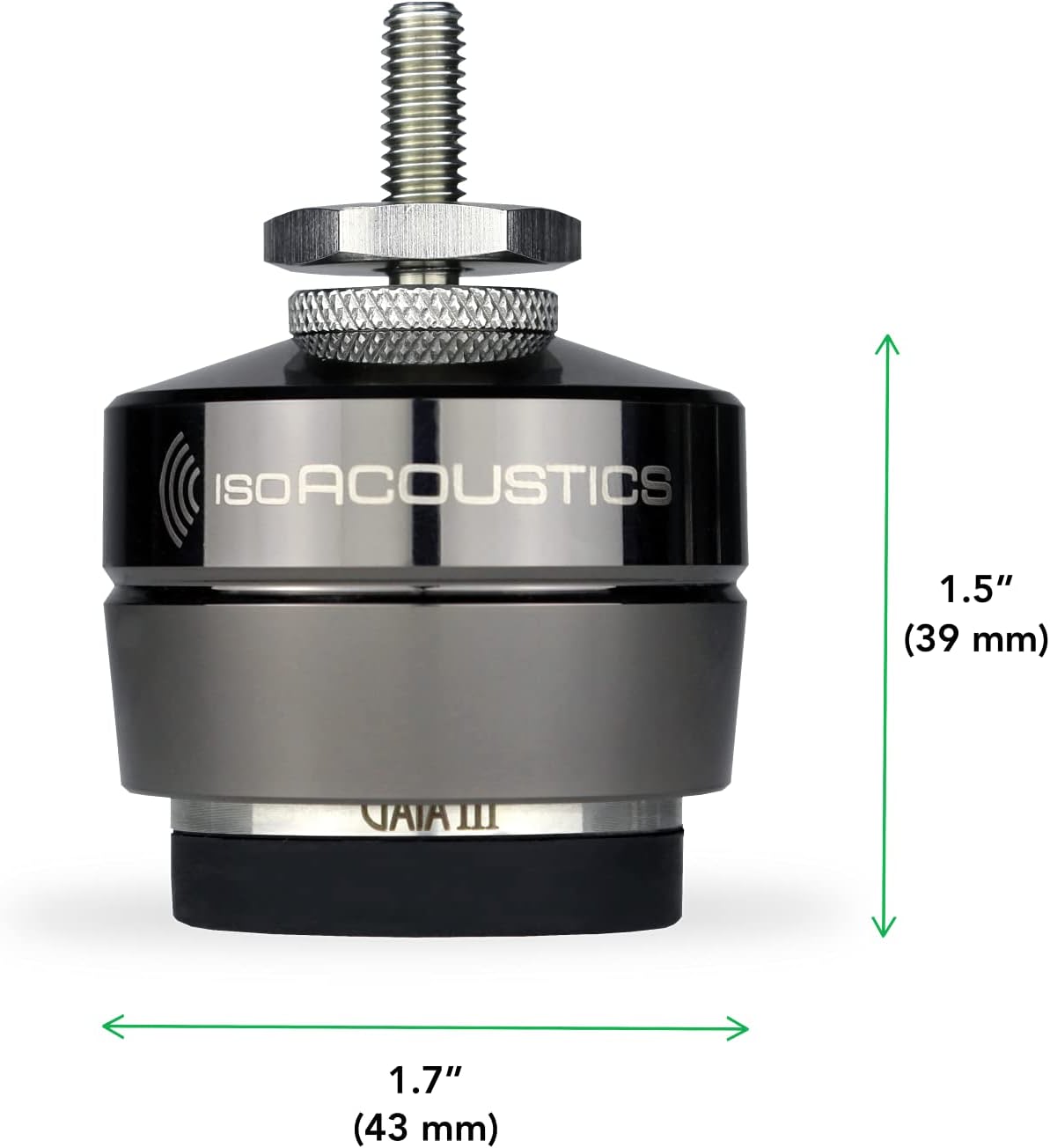 IsoAcoustics Gaia Series Isolation Feet for Speakers & Subwoofers (Gaia III, 70 lb max) ? Set of 4 - Misc - electronicsexpo.com